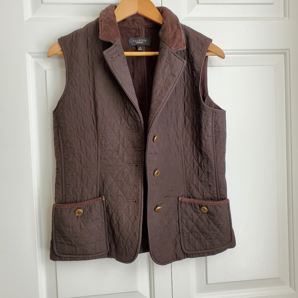 Talbots diamond quilted vest - Picture 2 of 8